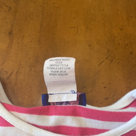 EUC Gingerbread House Applique Pink Striped Long-sleeve shirt - size 4 - Picture 4 of 5